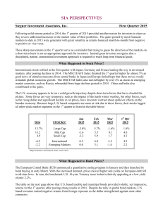 sia perspectives - Stegner Investment Associates, Inc.