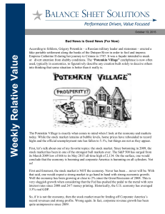 Weekly Relative Value - Balance Sheet Solutions