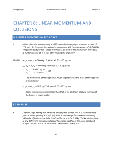 Ch 8 Momentum