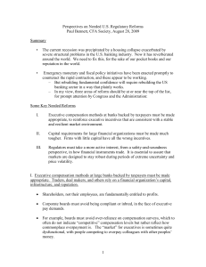 2009 Aug 28PaulBennett - Needed US Regulatory Reforms