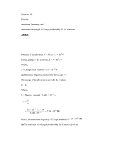 Chapter 11 Dual Nature of Radiation and Matter