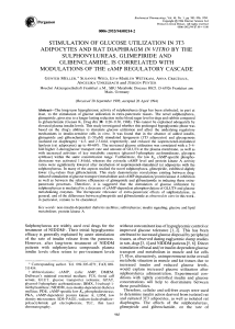 Stimulation of glucose utilization in 3T3 adipocytes and rat