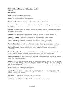 Page 1 of 4 FOSS California Mixtures and Solutions