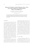 Enhanced Nonlinear Optical Response from a Stee and Gently