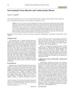 Post-traumatic Stress Disorder and Cardiovascular Disease