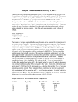 Phosphatase Assay