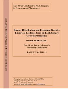 Income Distribution and Economic Growth: Empirical Evidence from