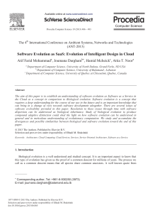 Software Evolution as SaaS: Evolution of