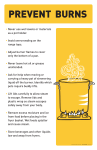 • Never use wet towels or materials as a pot holder. • Avoid