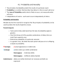 4.2 Probability and Heredity