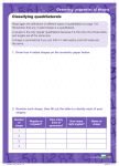 Geometry: properties of shapes Classifying quadrilaterals