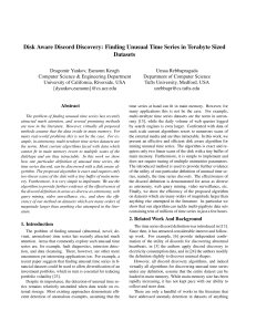 Disk aware discord discovery: finding unusual time series