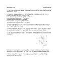 Chemistry 1311 Problem Set 6 1. CsCl has a simple cubic lattice