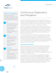 Continuous Diagnostics and Mitigation