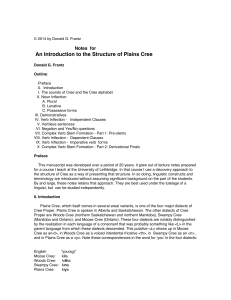 Cree notes 2014 - U of L Class Index