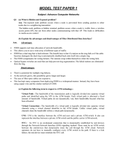 ADVANCED COMPUTER NETWORKS - Sample Paper 1