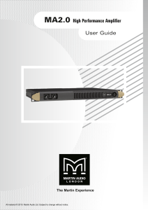 MA2.0 High Performance Amplifier User Guide