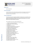 Course Competencies - Highland Community College