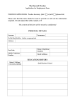 APPENDIX A - Application for Employment Form