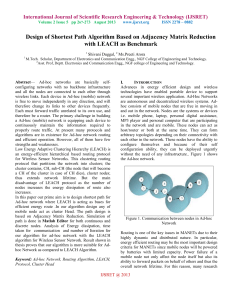 Design of Shortest Path Algorithm Based on Adjacency Matrix