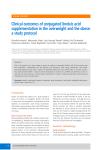 Clinical outcomes of conjugated linoleic acid supplementation in the