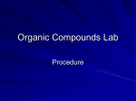 Organic Compounds Lab