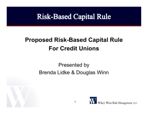 Proposed Risk-Based Capital Rule For Credit Unions