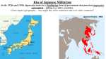 Rise of Japanese Militarism In the 1920s and 1930s Japan also