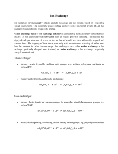 Ion Exchange
