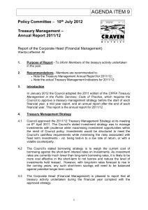 ITEM 9 Treasury Management Annual Report 2011_12