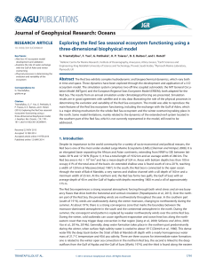 Exploring the Red Sea seasonal ecosystem functioning using a