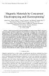 Magnetic Materials by Concurrent Electrospraying and Electrospinning