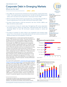 Corporate Debt in Emerging Markets - The Institute of International