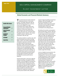 Global Economic and Financial Markets Summary