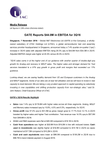 GATE Reports $44.0M in EBITDA for 3Q16