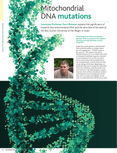 Mitochondrial DNA mutations