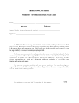 Chemistry 785 Final Exam Summer 1998