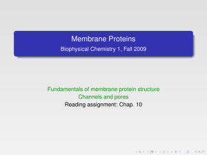 Membrane Proteins