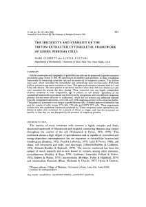 the specificity and stability of the triton