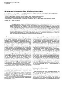 Structure and biosynthesis of the signal