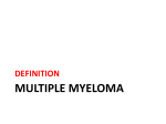 MULTIPLE MYeLOMA