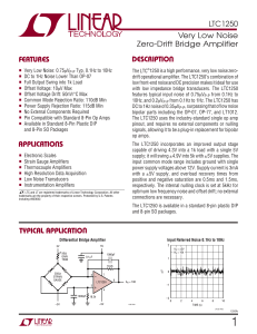 LTC1250 - Very Low Noise Zero-Drift Bridge