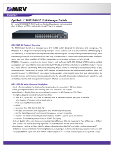 OptiSwitch® MR2226N-2C L2/4 Managed Switch