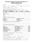 Diabetes Questionnaire