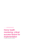 Home health monitoring: critical success factors for implementation