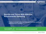Survive and Thrive With Effective Requirements Gathering Sample