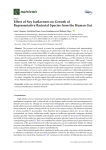 Effect of Soy Isoflavones on Growth of Representative Bacterial