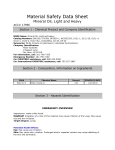 Material Safety Data Sheet